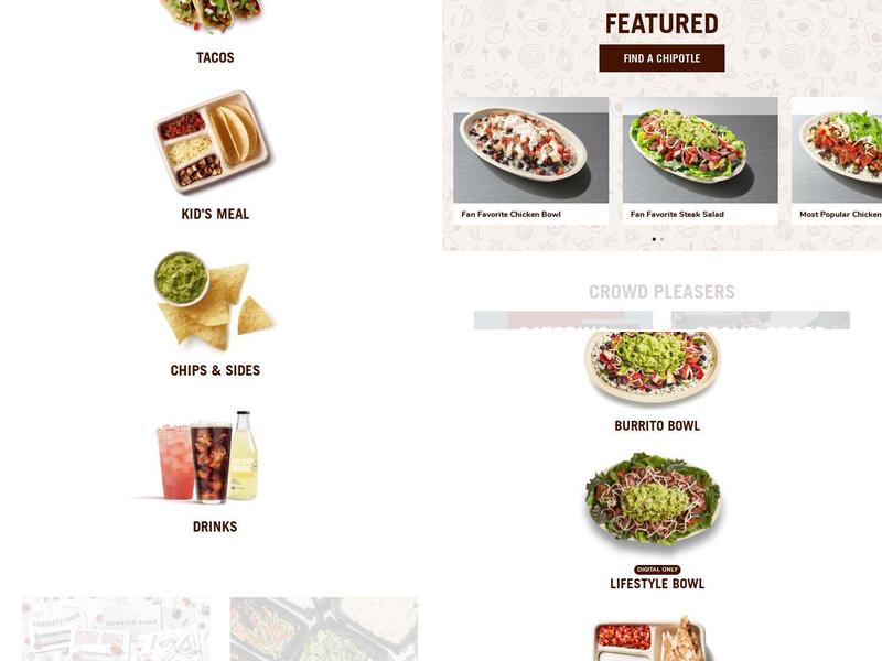 Chipotle Mexican Grill Menu