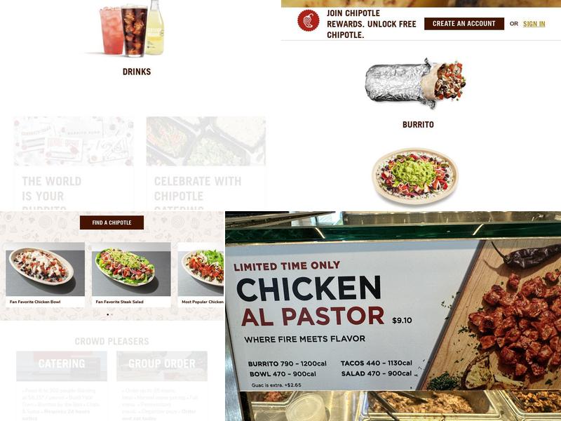 Chipotle Mexican Grill Menu