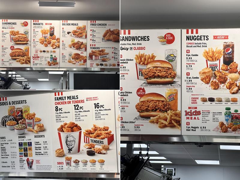 KFC Menu