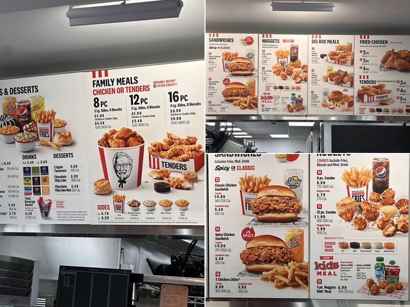 KFC Menu