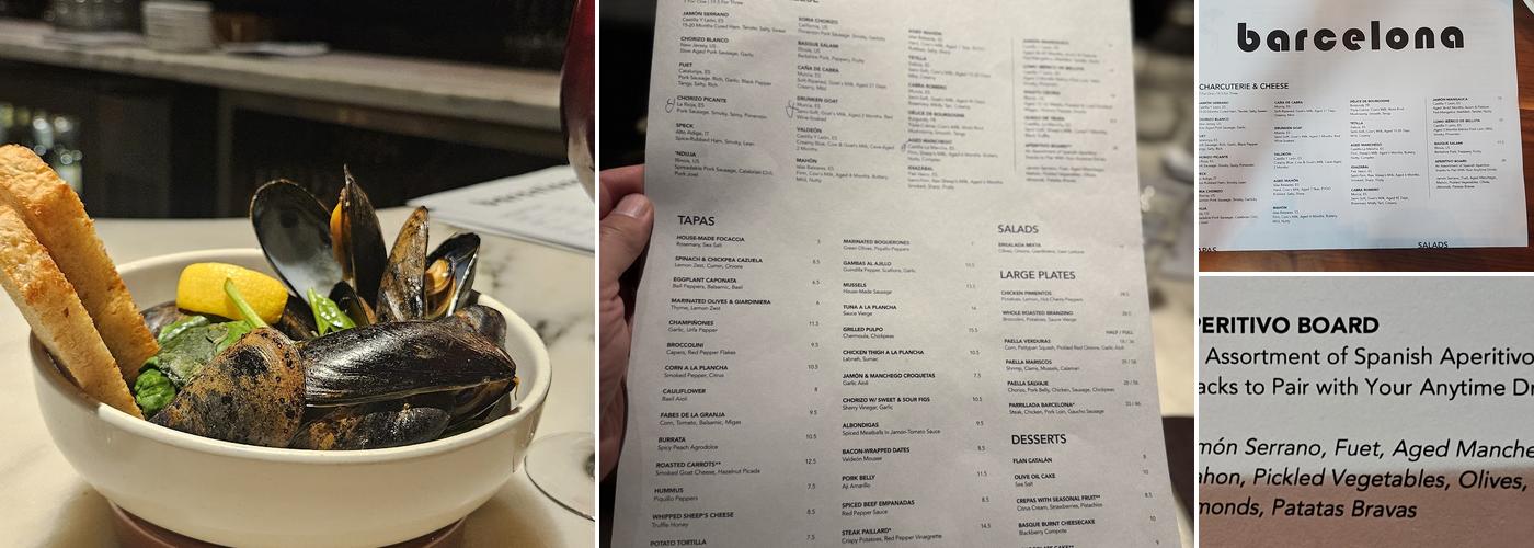 Barcelona Wine Bar Menu