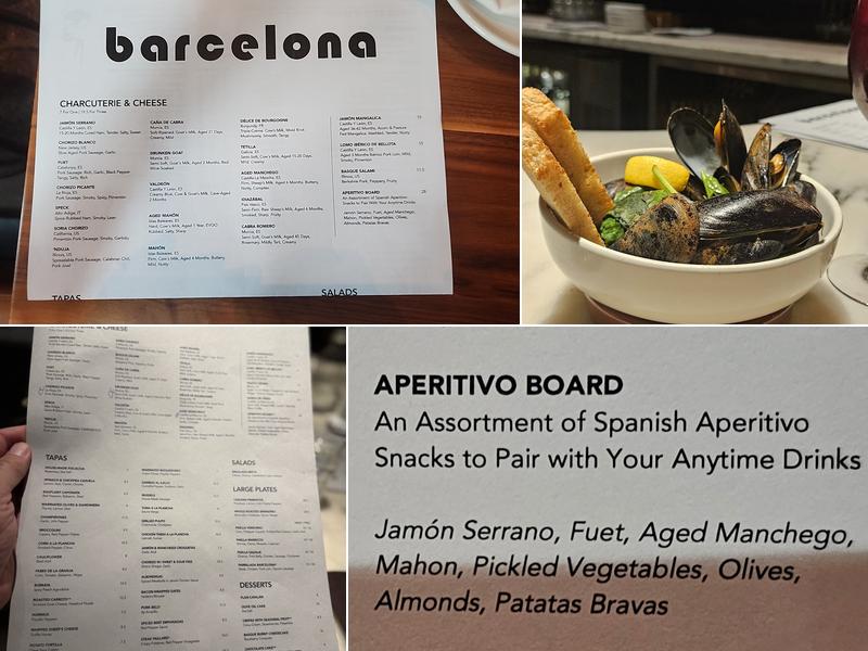 Barcelona Wine Bar Menu