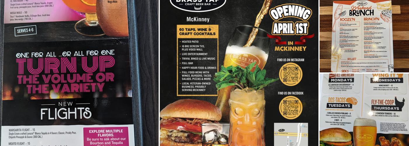 The Brass Tap - McKinney Menu