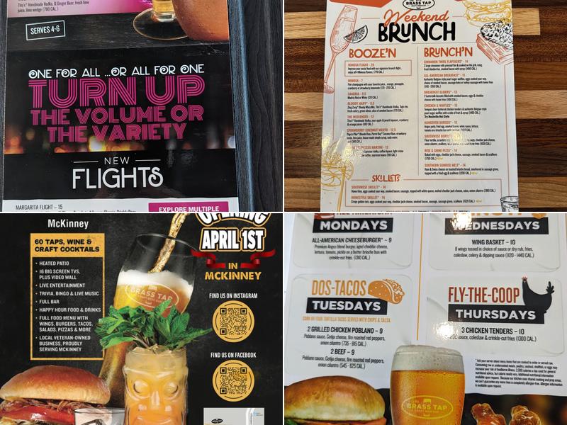 The Brass Tap - McKinney Menu