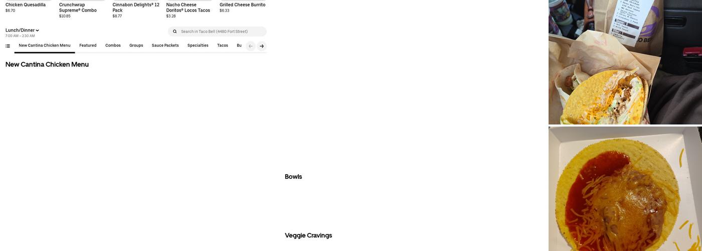 Taco Bell Menu