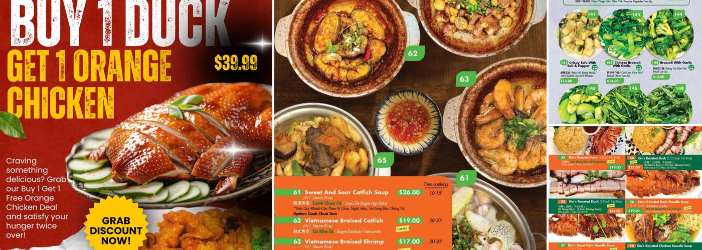 Kin’s Restaurant Menu