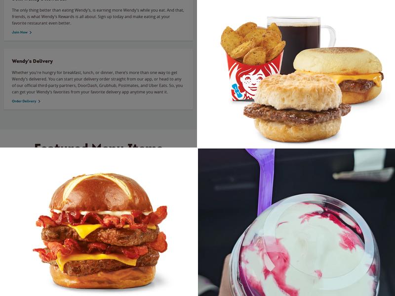 Wendy's Menu