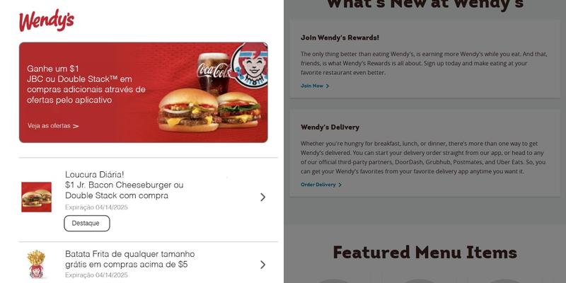 Wendy's Menu