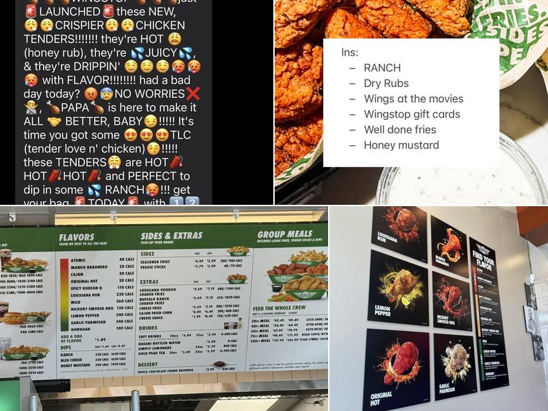 Wingstop Menu