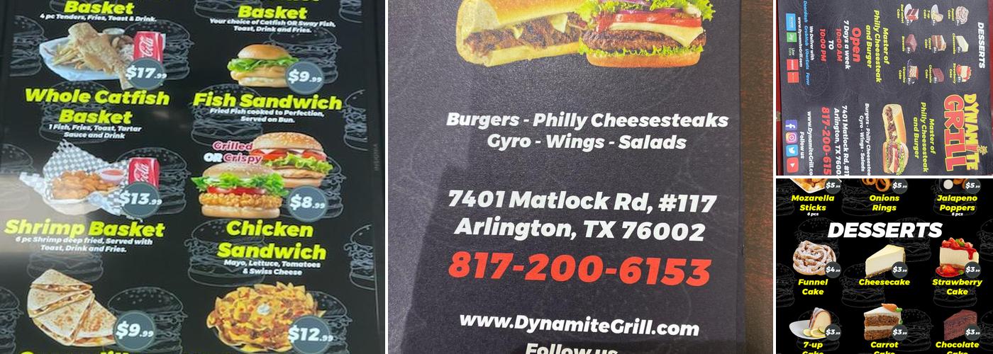 Dynamite Grill Menu