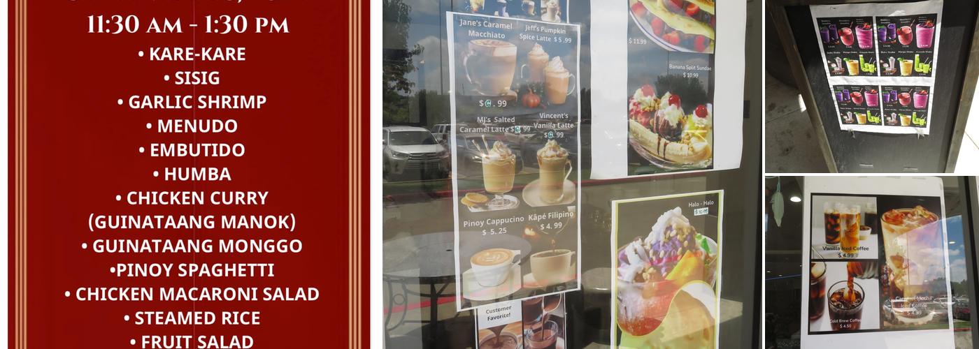 Kâpé Tayo Houston USA Coffee shop Menu