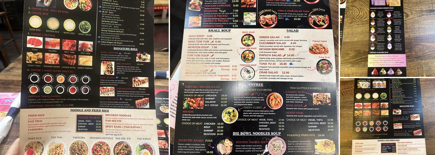 KING STREET FOODS Menu