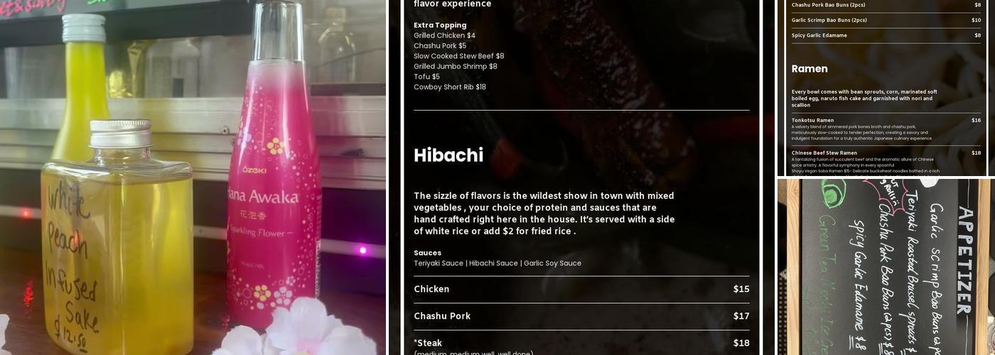 Outlawed Ramen & Hibachi, at Vaughn’s Menu