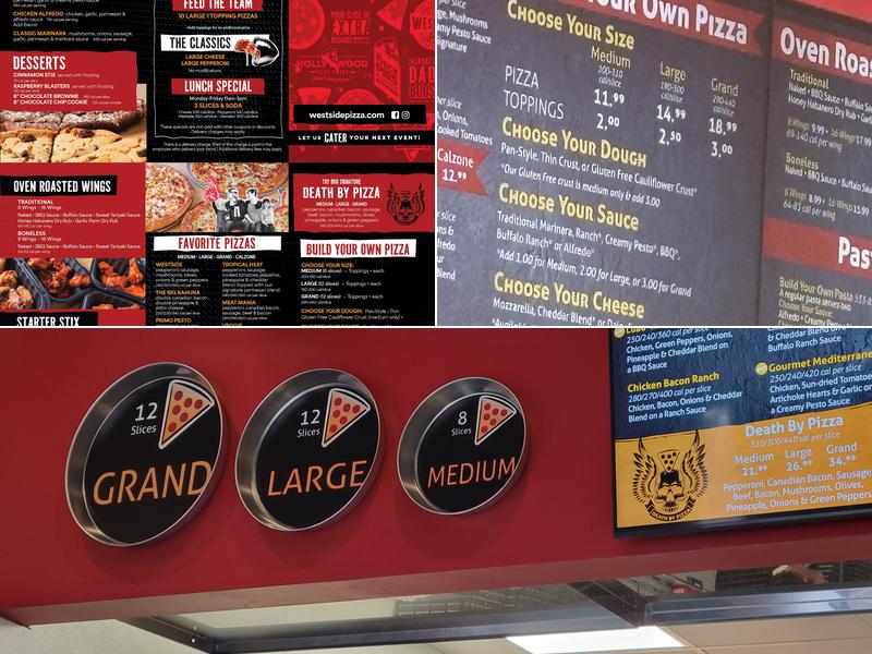 Westside Pizza Menu