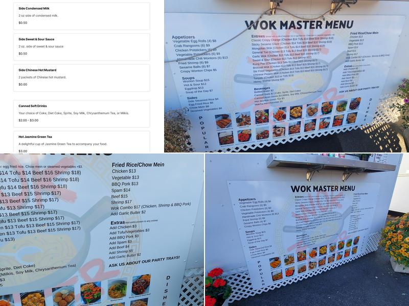 Wok Master Menu