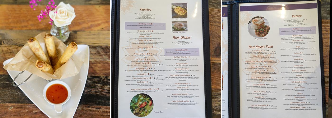 Thai Home Kitchen Menu