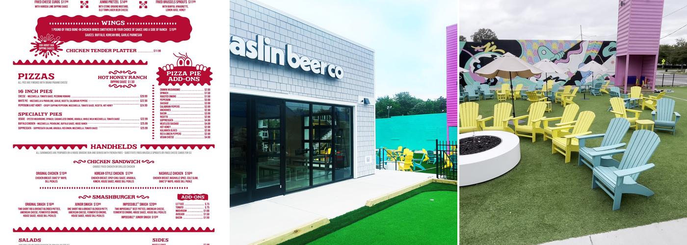 Aslin Beer Company Menu