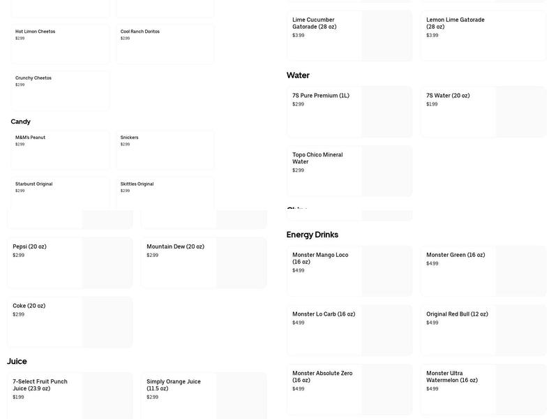 Raise the Roost Menu