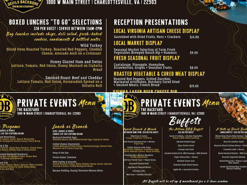 Devils Backbone Backyard Menu