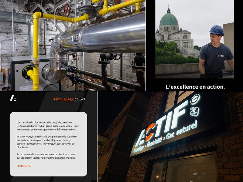 ACTIF - Plomberie, Chauffage, Gaz Naturel, Électricité