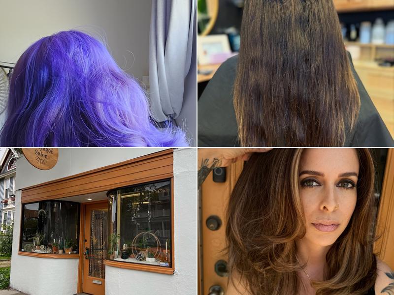 Pink and Balayaged Salon