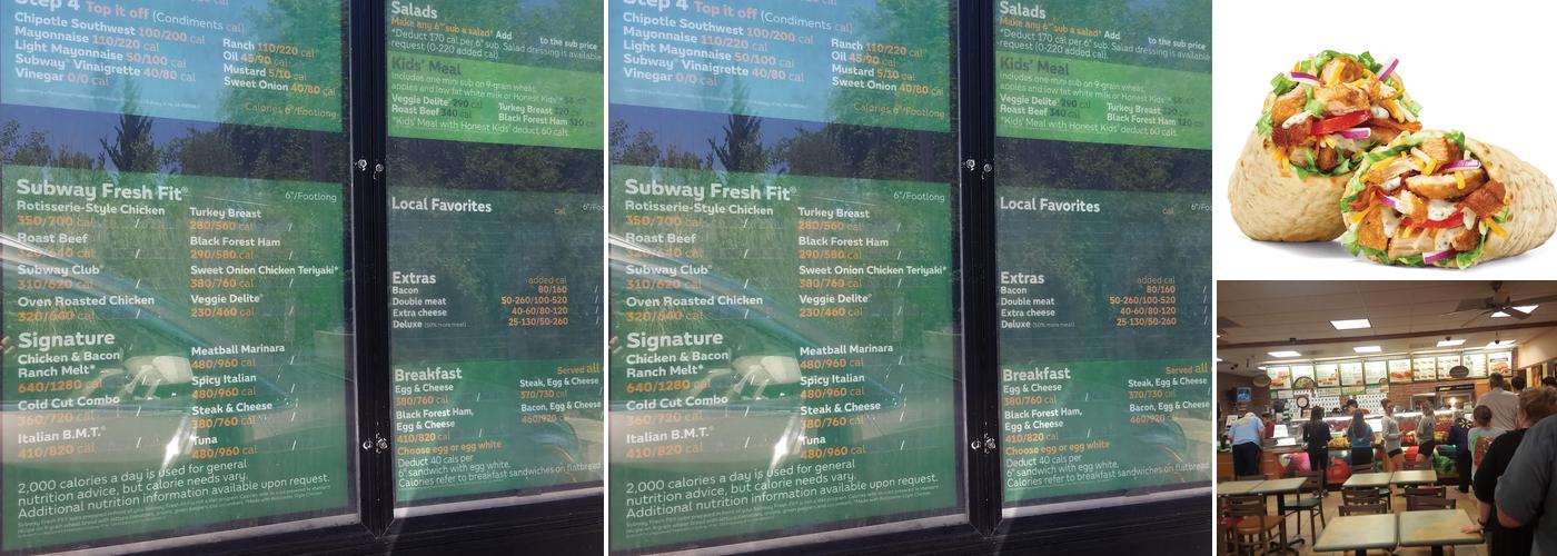 Subway Menu