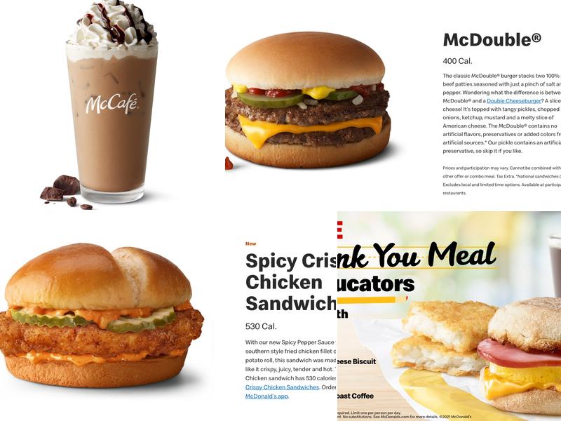 McDonald's Menu