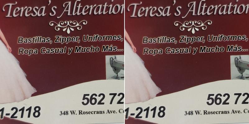 Teresa's Alterations