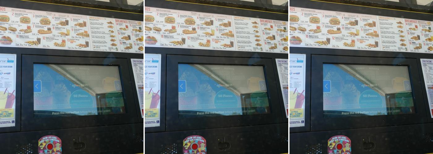 Sonic Drive-In Menu