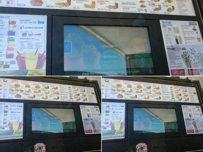 Sonic Drive-In Menu