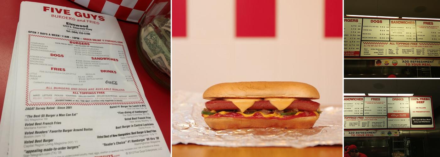 Five Guys Menu