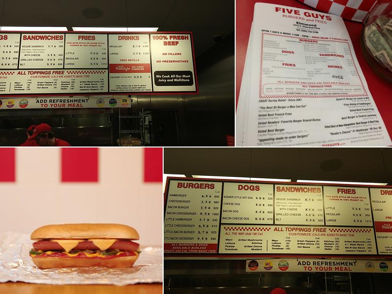 Five Guys Menu