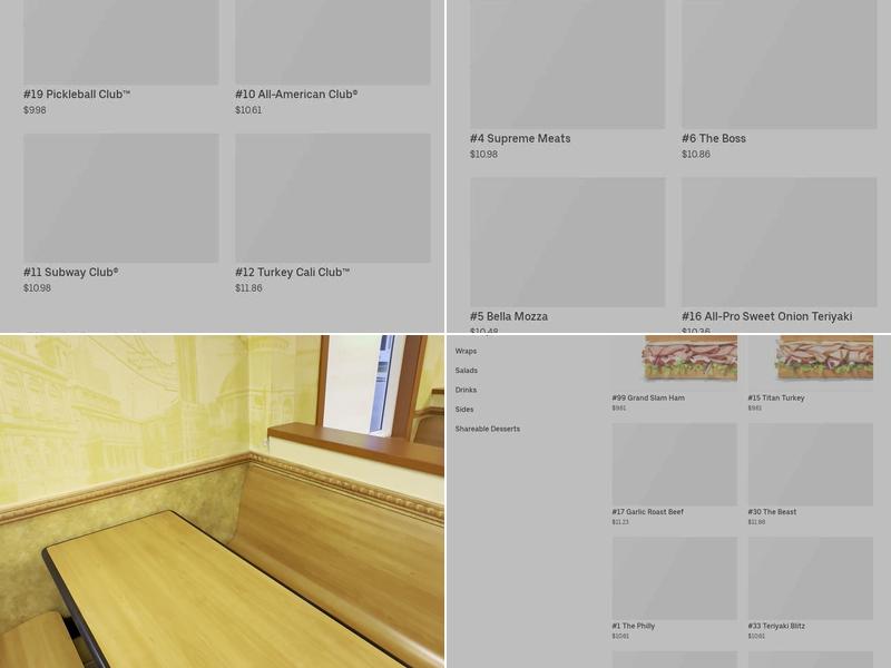 Subway Menu