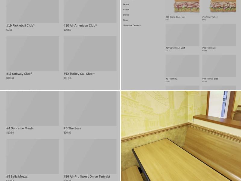 Subway Menu