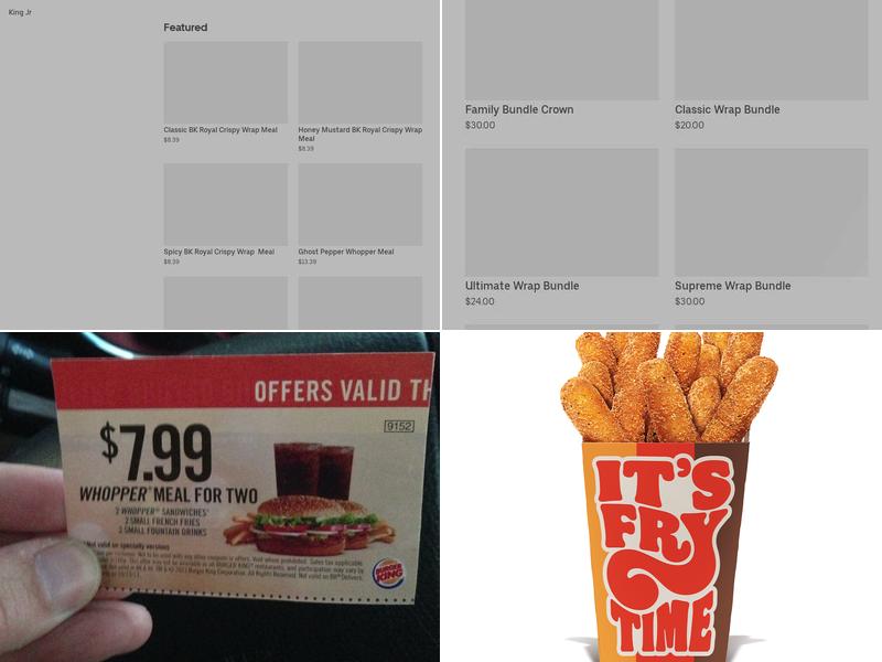 Burger King Menu