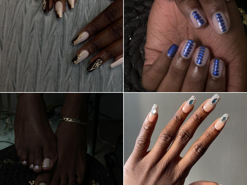 Painted Canvas Nail Bar