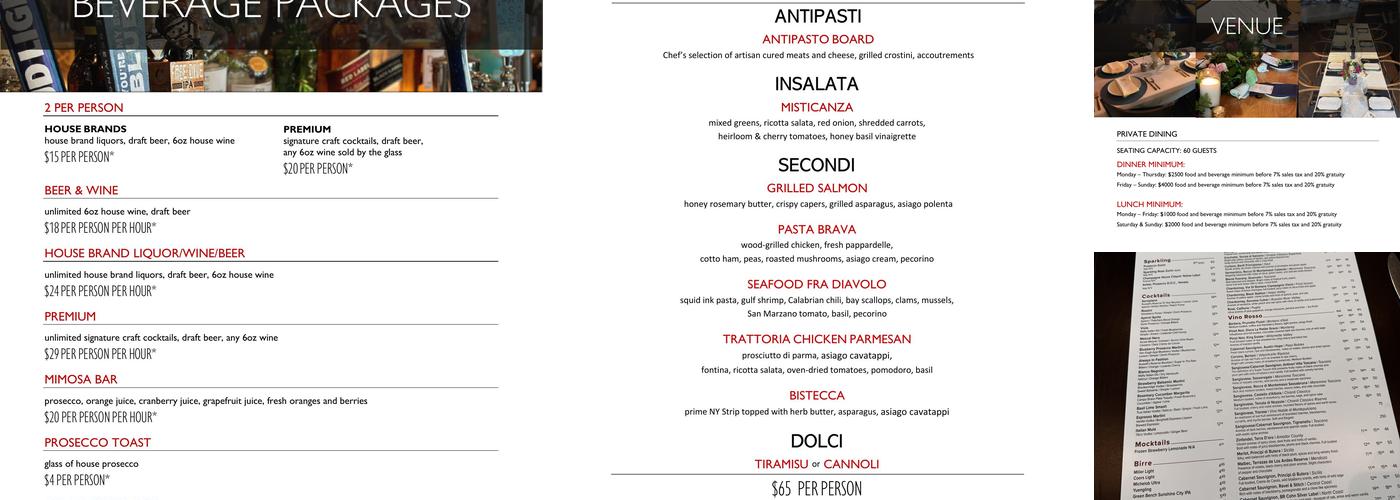 BellaBrava Bexley Menu