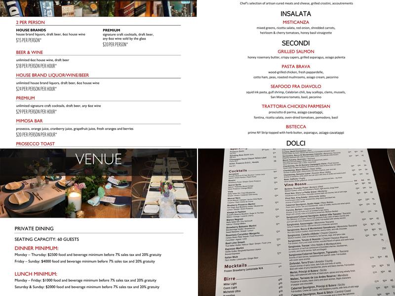 BellaBrava Bexley Menu