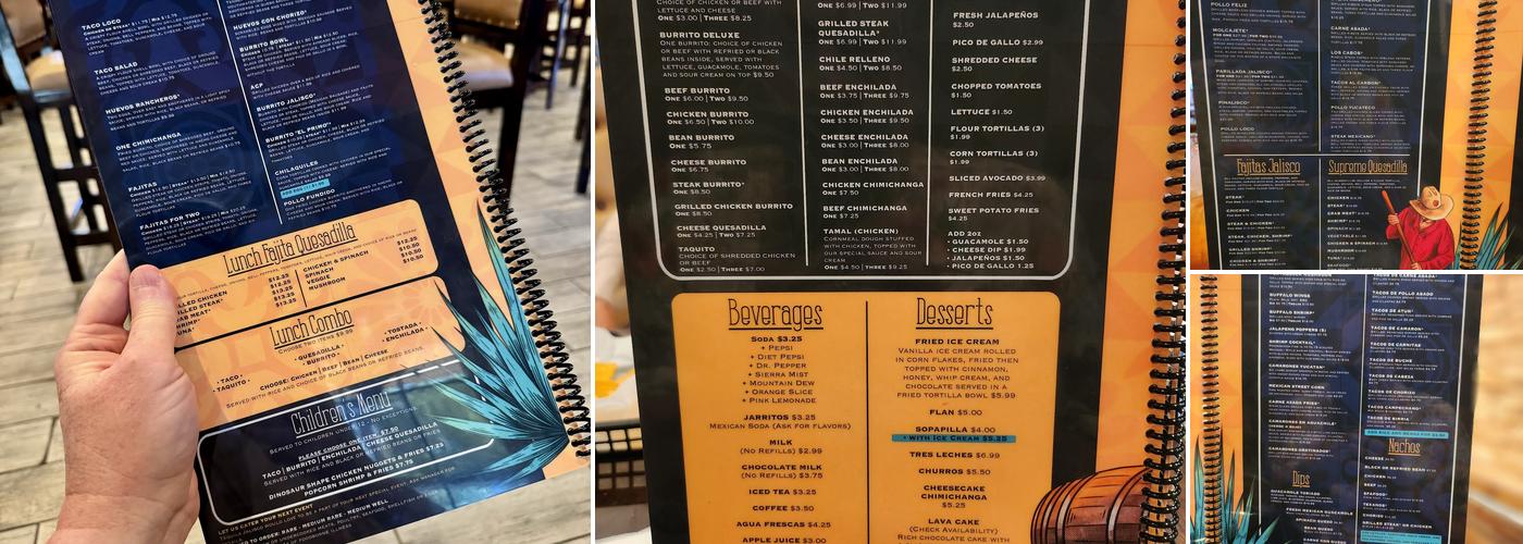Tequila Jalisco Mexican Grill - Great Neck Menu