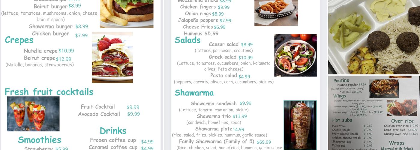 Shawarma Beirut Menu