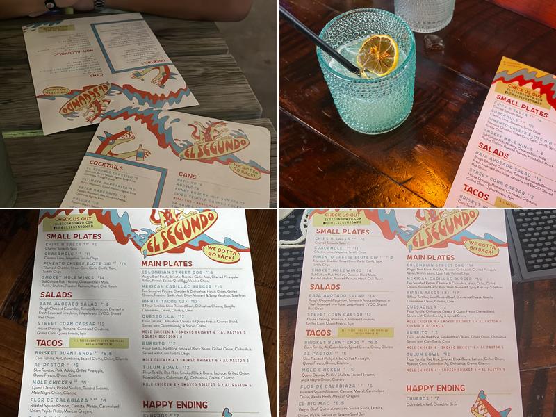 El Segundo Menu