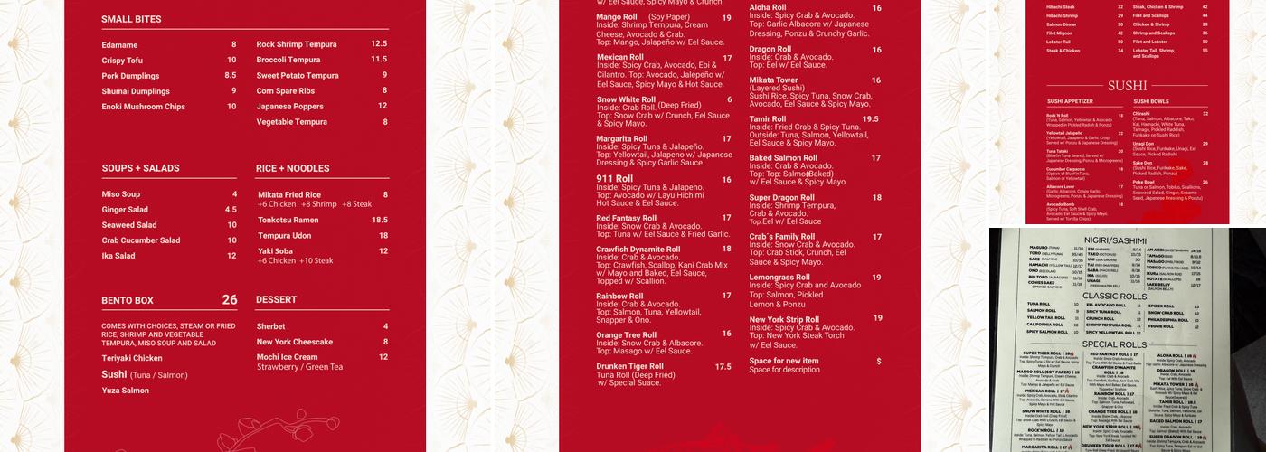 Mikata Menu
