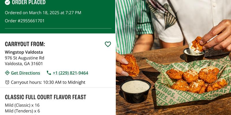 Wingstop Menu