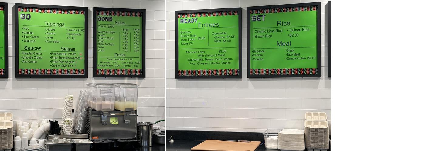 Burrito Corner Menu