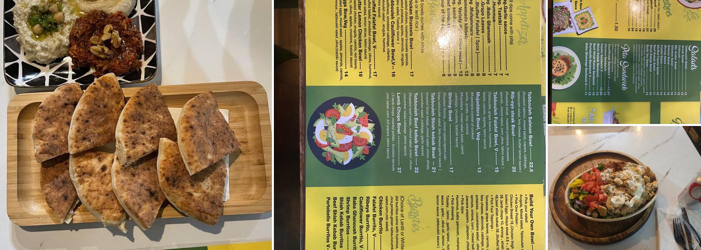 Tabbouleh Cafe & restaurant Menu