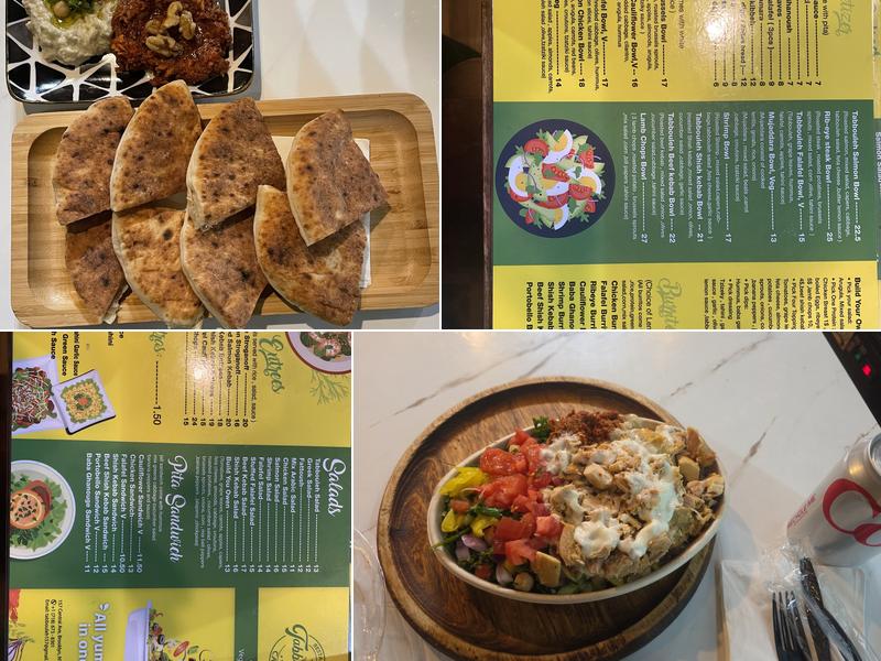 Tabbouleh Cafe & restaurant Menu