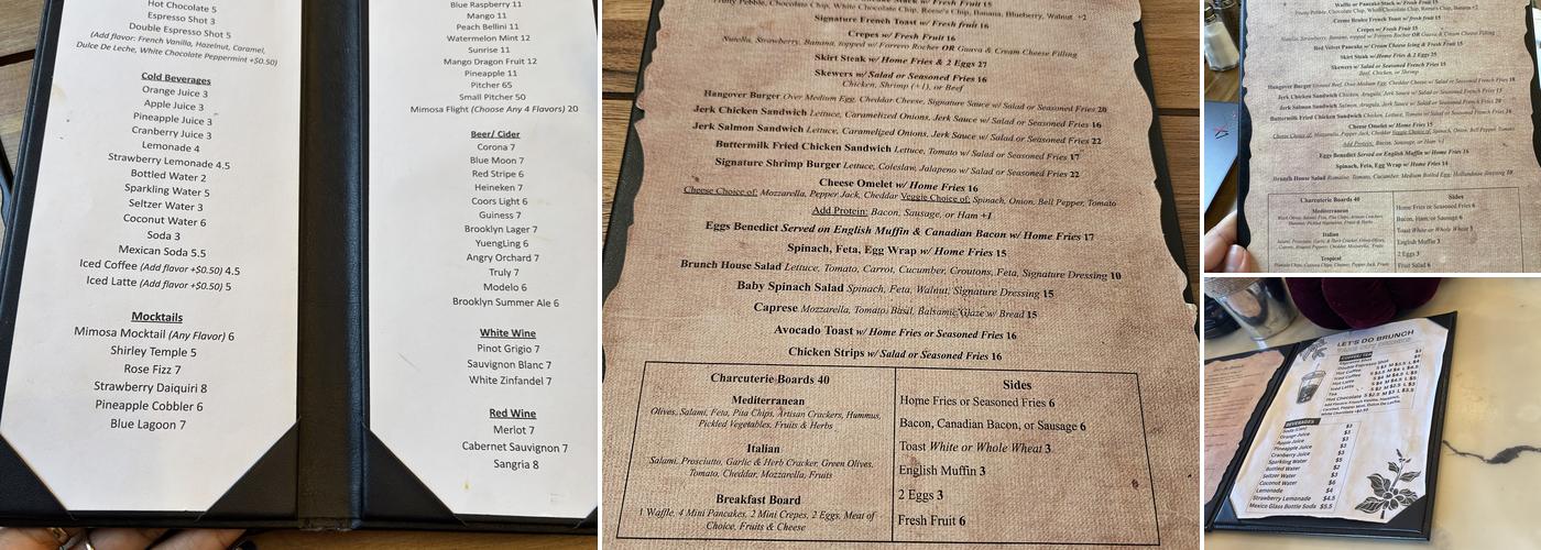 Let's Do Brunch Menu