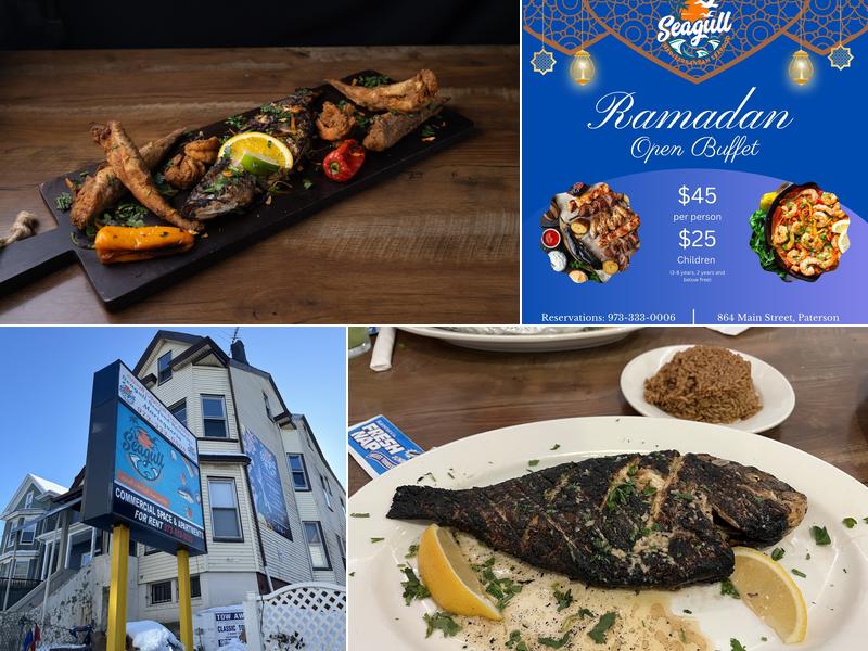 Seagull Mediterranean Seafood 864 Main St, Paterson