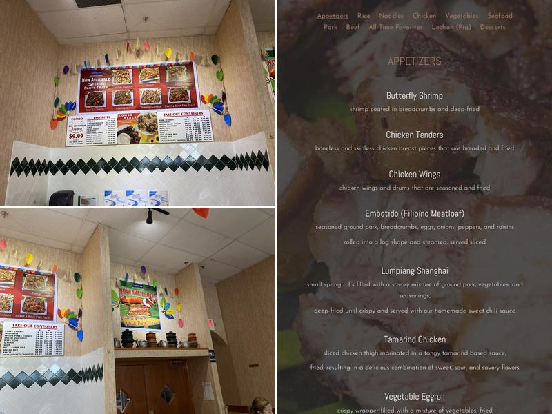 Tropical Hut Philippine Cuisine Menu