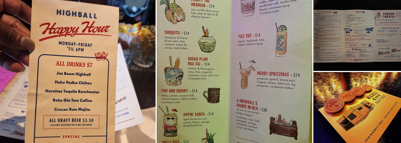 Nickel City Menu